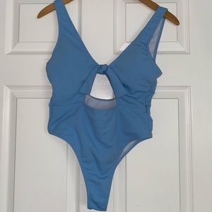 Light Blue One Piece Swim
